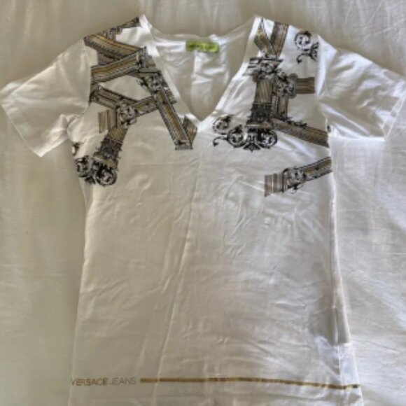 Versace V-Neck Tee - Picture 1 of 8
